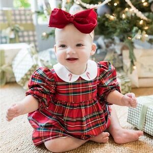 The Broke Brooke Baby Girls Cece Tartan Dress